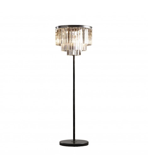 1920S Odeon Clear Glass Fringe Floor Lamp