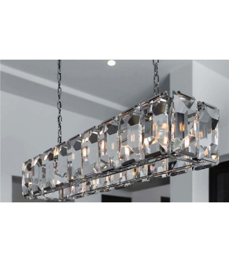 Harlow Crystal Rectangular Chandelier