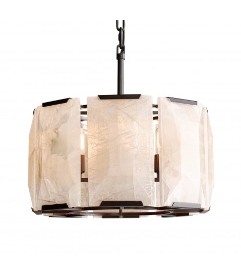 RH Harlow Calcite Round Chandelier