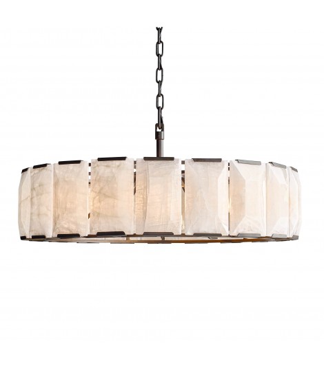 RH Harlow Calcite Round Chandelier