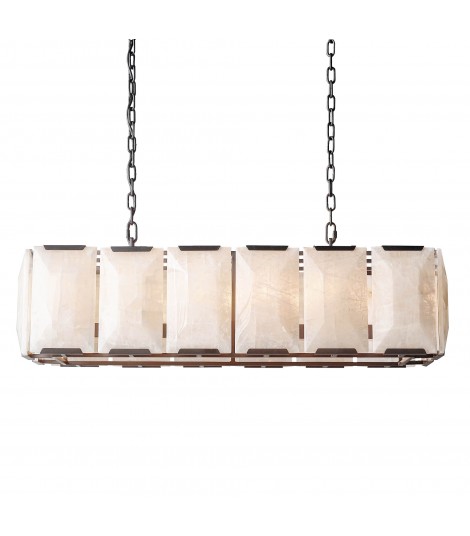 Harlow Calcite Rectangular Chandelier