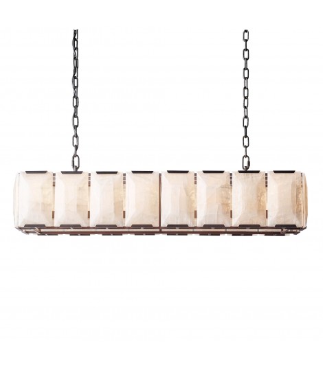 Harlow Calcite Rectangular Chandelier