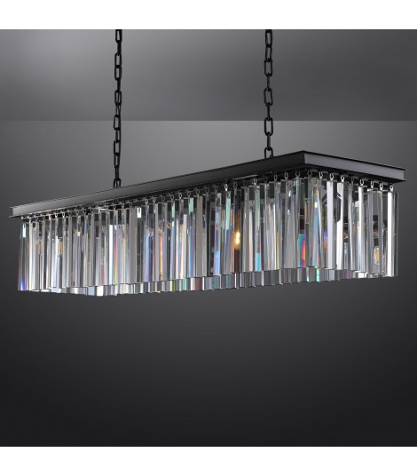 1920S Rhys Rectangular K9 Crystal Chandelier