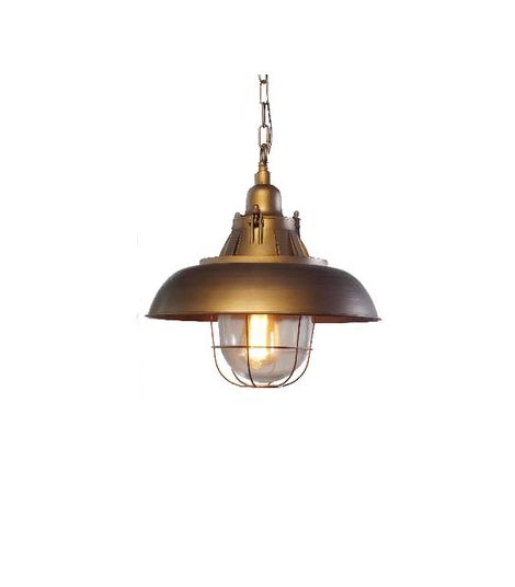 Gable Industrial Cage Farmhouse Pendant