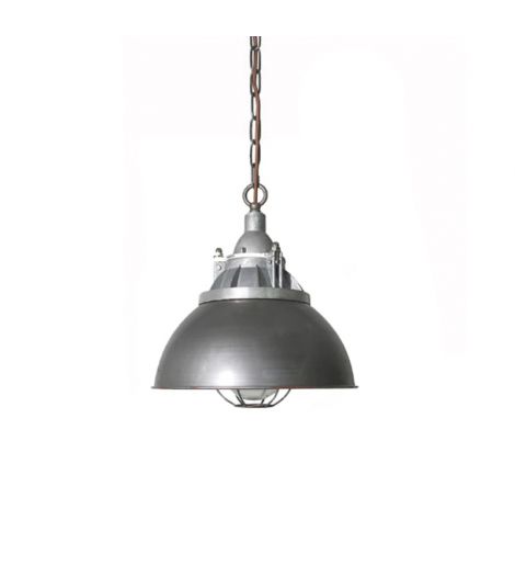 Nadav Silver Cage Pendant Light Industrial Pendant