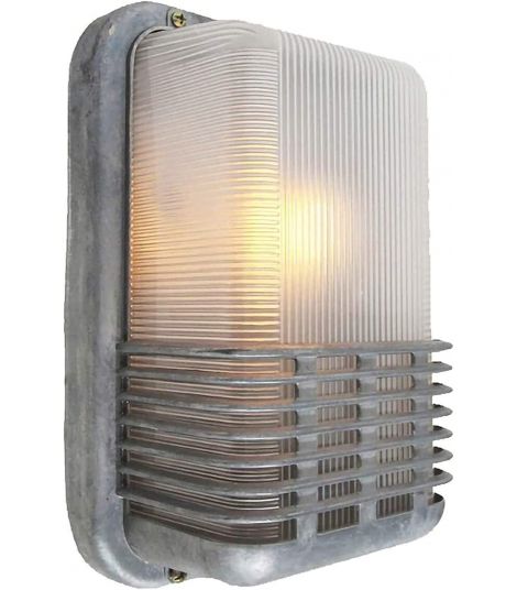 Nadim Grey Iron Glass Outdoor Waterproof Wall Sconce