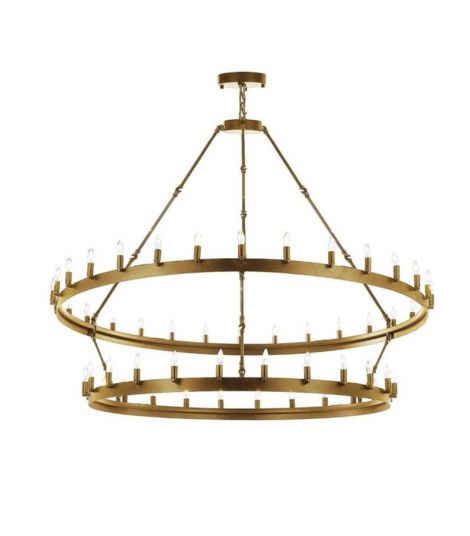 Camino Two-Tier Round Candelabra Chandelier