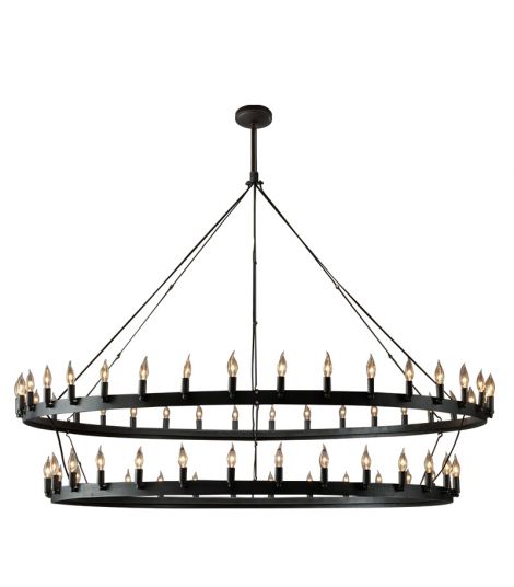 Camino Two-Tier Round Candelabra Chandelier