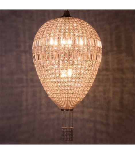 Hot Air Balloon Crystal Pendant Lamp