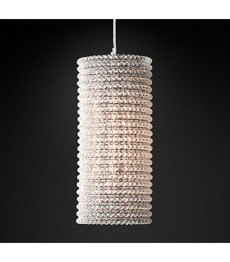 1930s Halo Crystal Beads Pendant