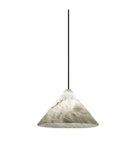 Fuji Minimalism Alabaster Cone Pendant