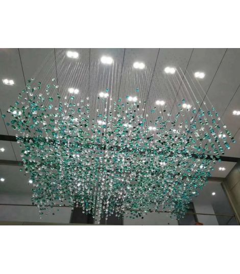 Glass Stone Project Hotel Lighting Chandelier