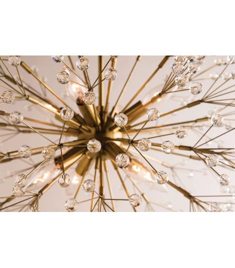 Dunkirk Denisse K9 Crystal Beads Wall Sconce