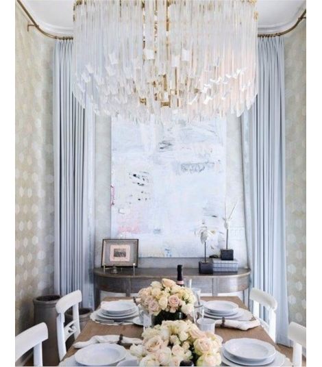 Adele Large Wide Drum Chandelier