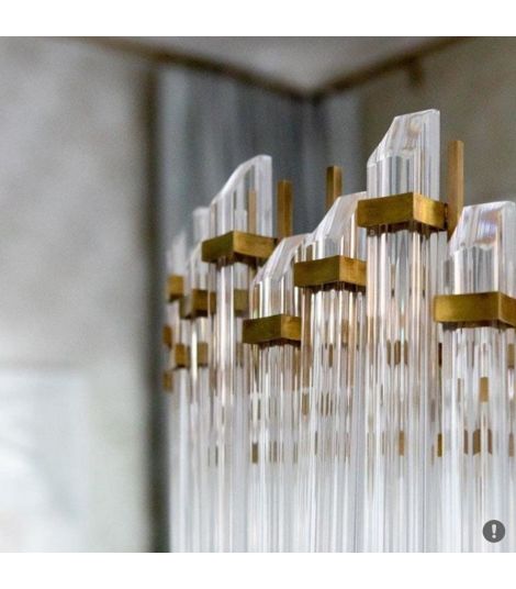 Adele Large Wide Drum Chandelier