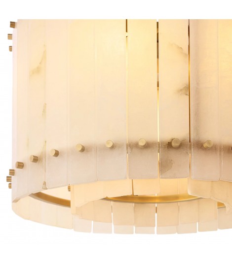 San Marco Alabaster Round Chandelier 37''