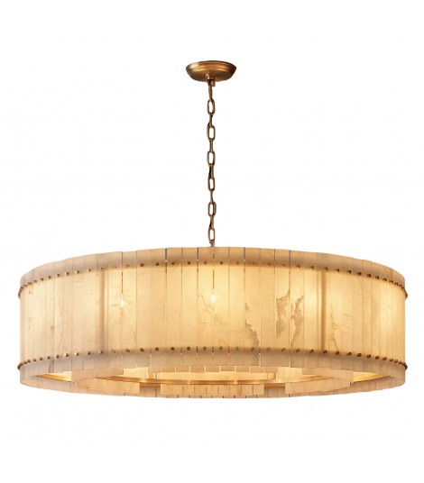 San Marco Alabaster Round Chandelier 60"