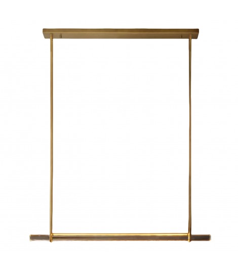 Audubon Crystal Single Bar Linear Chandelier 60"