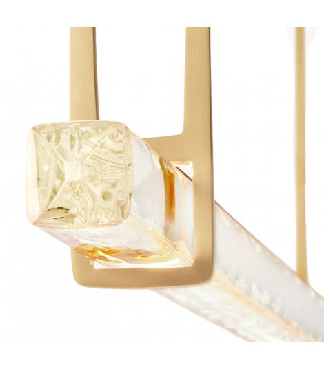 Audubon Crystal Single Bar Linear Chandelier 60"