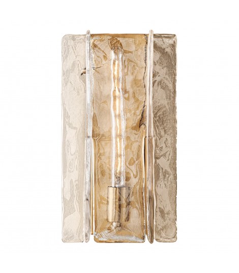 Lattice Clear Glass Sconce