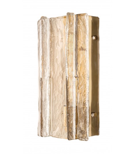 Lattice Clear Glass Sconce