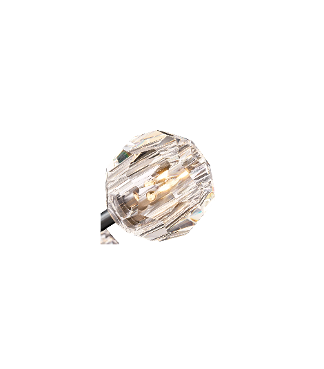 Boule de Cristal Clear Glass Grand Sconce