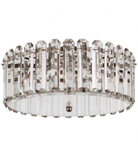 Bonnington Crystal Flush Mount Bedroom Drum Ceiling Light