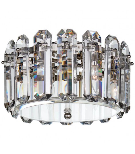 Bonnington Crystal Flush Mount Bedroom Drum Ceiling Light