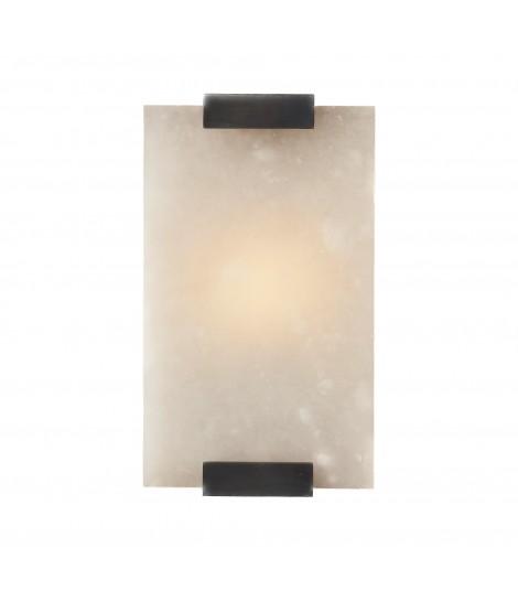 HAND-CARVED ALABASTER BLOCK WALL SCONCE RH