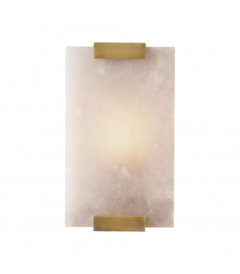 HAND-CARVED ALABASTER BLOCK WALL SCONCE RH