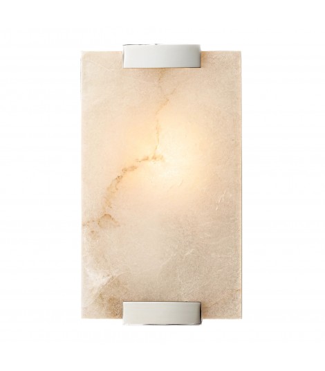 HAND-CARVED ALABASTER BLOCK WALL SCONCE RH