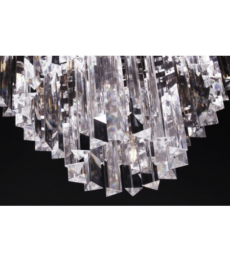 1920s Odeon Round K9 Crystal Chandelier