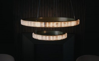 Transform Your Space with the Halo Alabaster Chandelier from Fabuliving